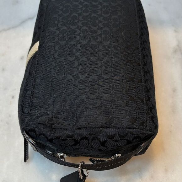 Coach Vintage Signature Logo Toiletry Travel Bag HTF - Picture 12 of 16
